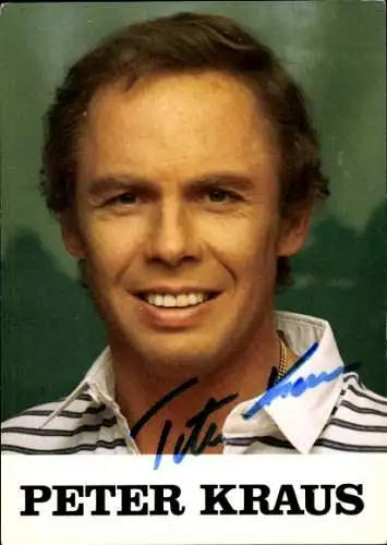 Ak Schauspieler und Sänger Peter Kraus, Portrait, Autogramm