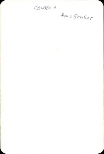 Ak Schauspieler Hans Gruber, Portrait, Autogramm