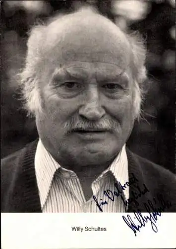 Ak Schauspieler Willy Schultes, Portrait, Autogramm