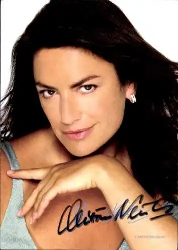 Ak Schauspielerin Christine Neubauer, Portrait, Autogramm