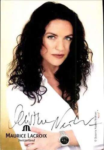 Ak Schauspielerin Christine Neubauer, Portrait, Autogramm