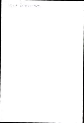 Ak Schauspielerin Ulla Zietelmann, Portrait, Autogramm