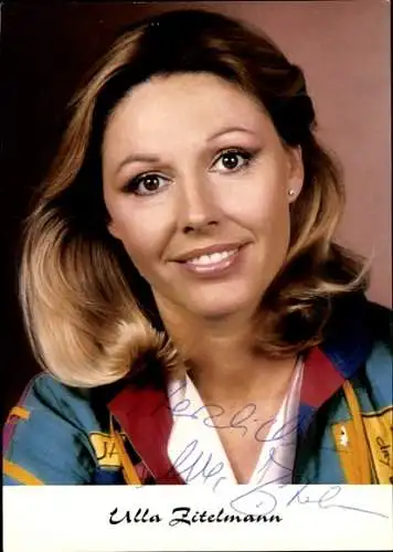 Ak Schauspielerin Ulla Zitelmann, Portrait, Autogramm