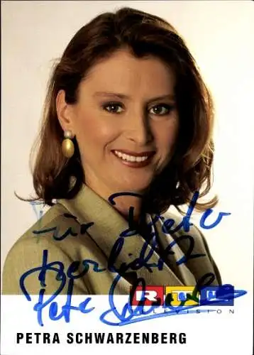 Ak Schauspielerin Petra Schwarzenberg, Portrait, Autogramm