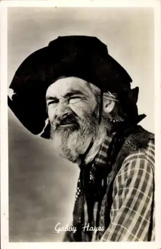 Ak Schauspieler Gabby Hayes, Porträt, Hut