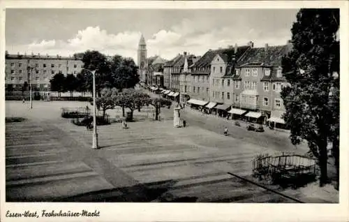 Ak Frohnhausen Essen im Ruhrgebiet, Frohnhäuser Markt