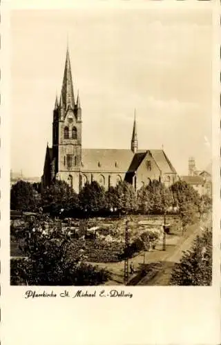 Ak Dellwig Essen Ruhrgebiet, Pfarrkirche St. Michael