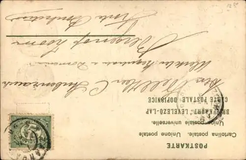 Präge Ak Glückwunsch Neujahr, Münzen, Geld