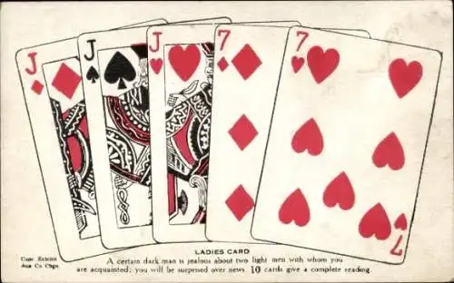 Ak Kartenleger, Ladies Card, Spielkarten