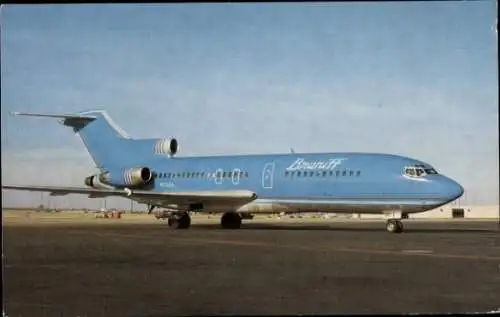 Ak Amerikanisches Passagierflugzeug Boeing 727-27, Braniff International