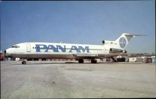 Ak Amerikanisches Passagierflugzeug Boeing B 727-214, Pan Am