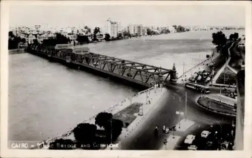 Ak Cairo Kairo Ägypten, Bulac Bridge and Corniche