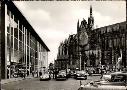 Ak Köln am Rhein, Bahnhof, Dom