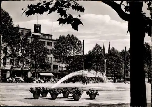 Ak Köln am Rhein, Neumarkt, Springbrunnen