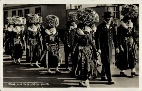 Ak Schwarzwald, Menschen in Schwarzwälder Volkstracht