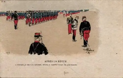 Künstler Ak Guillaume, Albert, Apres la Revue