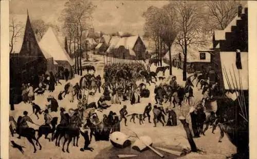 Künstler Ak Breughel, P., Le Massacre des Innocents