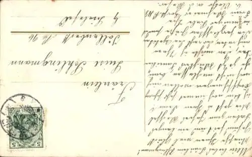 Ak Glückwunsch Neujahr, Kind im Schnee, Misteln