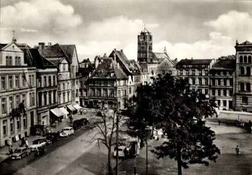 Ak Stralsund in Vorpommern, Neuer Markt und Jacobikirche