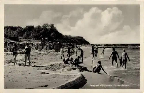 Ak Ostseebad Kölpinsee Usedom, Strandleben