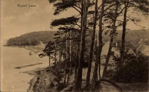 Ak Lenz Malchow in Mecklenburg, Strandpartie