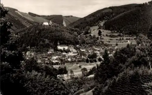 Ak Leutenberg in Thüringen, Gesamtansicht, Blick vom Eichendorfplatz