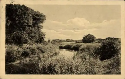 Ak Kiel? Flusslandschaft, Windmühle