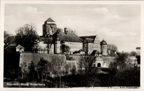 Ak Kronach in Oberfranken, Veste Rosenberg