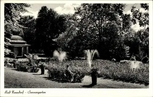 Ak Bad Nenndorf an der Weser, Sonnengarten