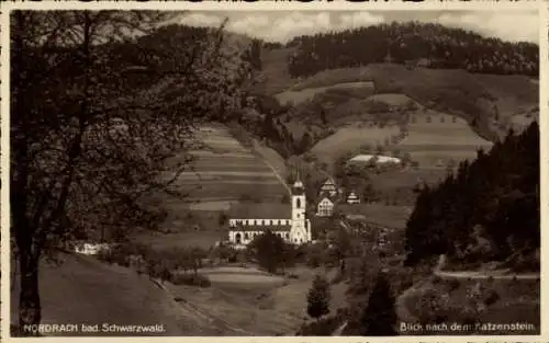 Ak Nordrach im Schwarzwald Baden, Kirche, Katzenstein