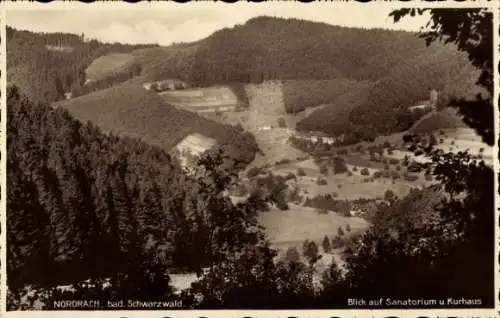 Ak Nordrach im Schwarzwald Baden, Panorama, Sanatorium, Kurhaus