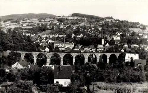 Ak Sebnitz Sächsische Schweiz, Gesamtansicht, Viadukt