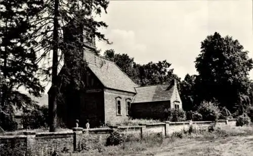 Ak Pieskow Bad Saarow in der Mark, Dorfaue