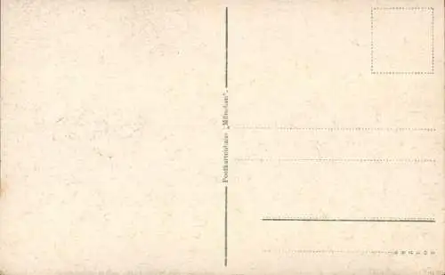 Ak Mittenwald, Blick gegen Wetterstein