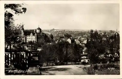 Foto Ak Zschopau im Erzgebirge Sachsen, Teilansicht