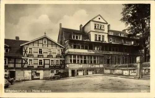 Ak Mägdesprung Harzgerode am Harz, Hotel Meves