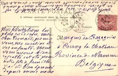 Ak Calas par Cabries Bouches-du-Rhône, Vue du Chateau a l'Est