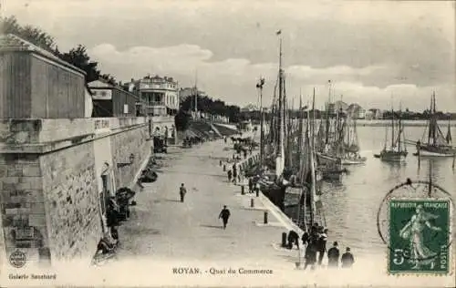 Ak Royan Charente Maritime, Quai du Commerce