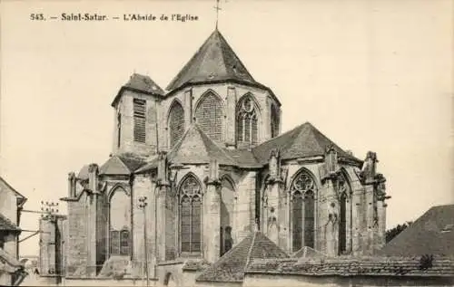 Ak Fontenay Saint Satur Cher, Kirche