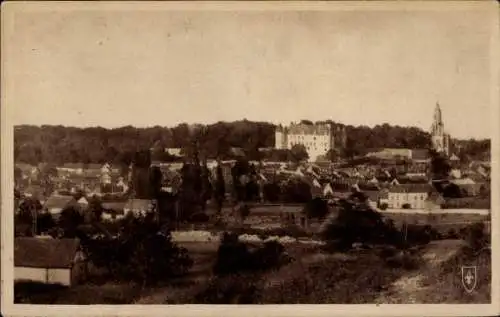 Ak Chateauneuf sur Cher, Panorama