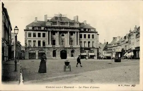 Ak Conde sur l'Escaut Nord, La Place d'Armes