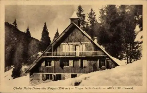 Ak Areches Savoie, Chalet Notre-Dames des Neiges, Cirque de St-Guerin