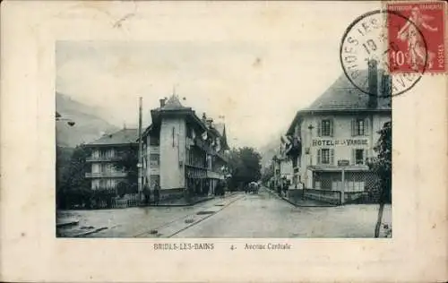 Ak Brides les Bains Savoie, Avenue Centrale