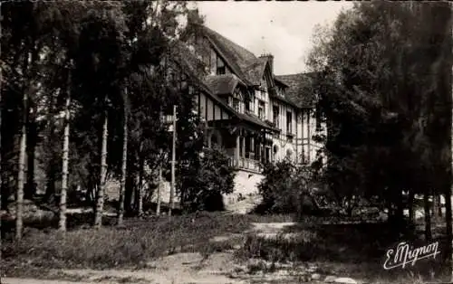 Ak Chailly en Bière Seine et Marne, Maison de Repos Les Roches, Le Parc et la Terrasse du Chateau