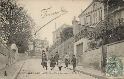 Ak Bécon les Bruyères Hauts de Seine, Rue Carpeaux