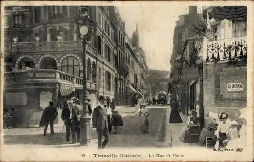 Ak Trouville Calvados, Rue de Paris