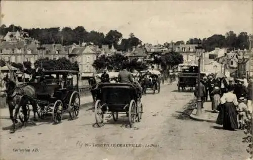 Ak Trouville Deauville Calvados, Le Pont