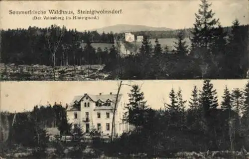 Ak Steinigtwolmsdorf Sachsen, Sommerfrische Waldhaus, Valtenberg