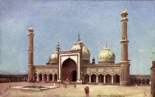 Künstler Ak Delhi Indien, General view of the Jumma Musjid, Tuck No 7235