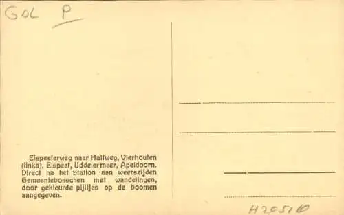 Ak Gelderland, Elspeeterweg bis Halfweg